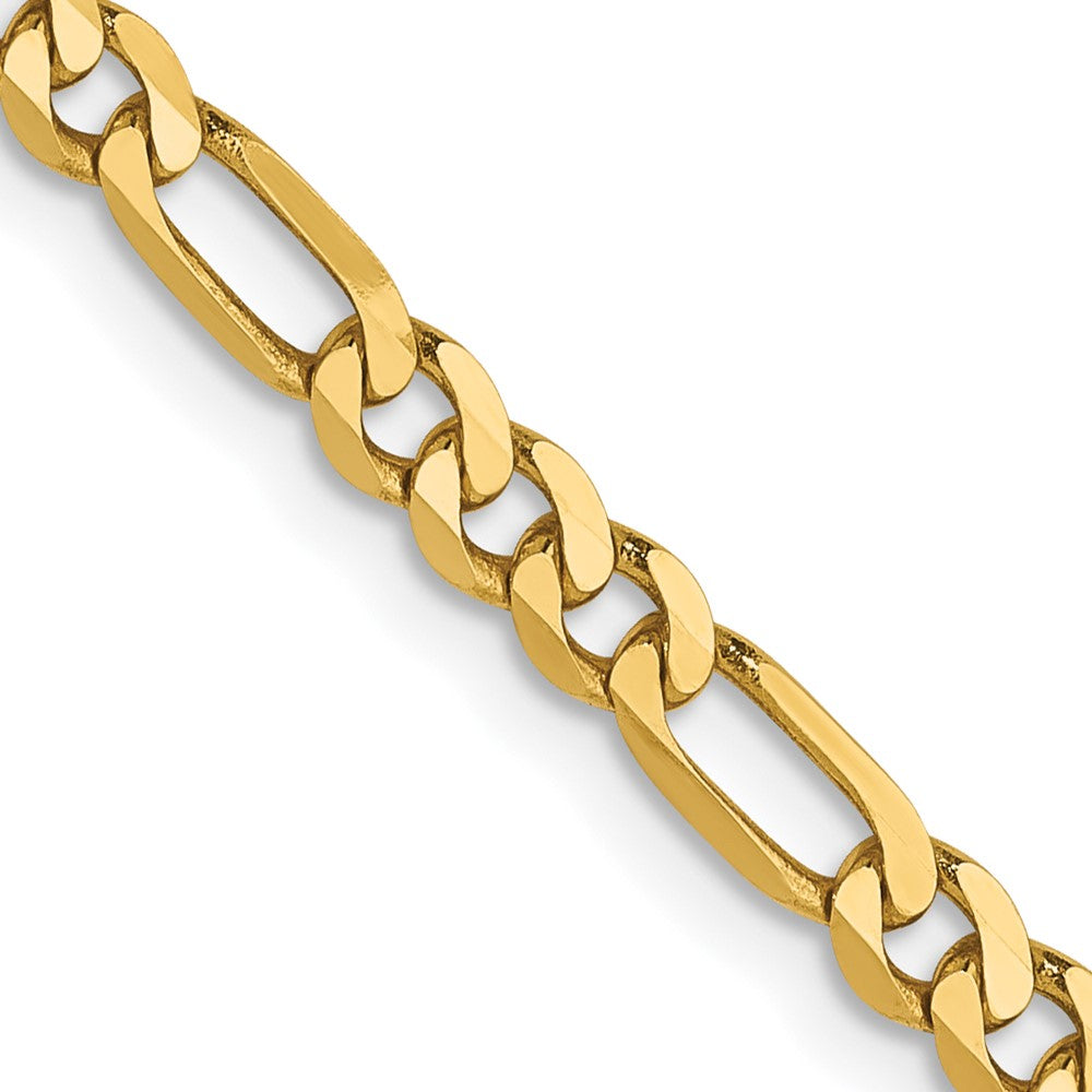 Leslie's 14K 3.25mm Flat Figaro Chain